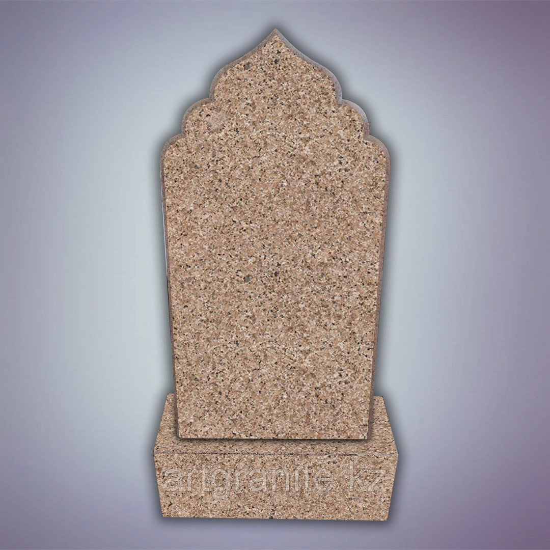 Памятник из Куртинского гранита, мусульманский, коричневый - фото 1 - id-p107158226