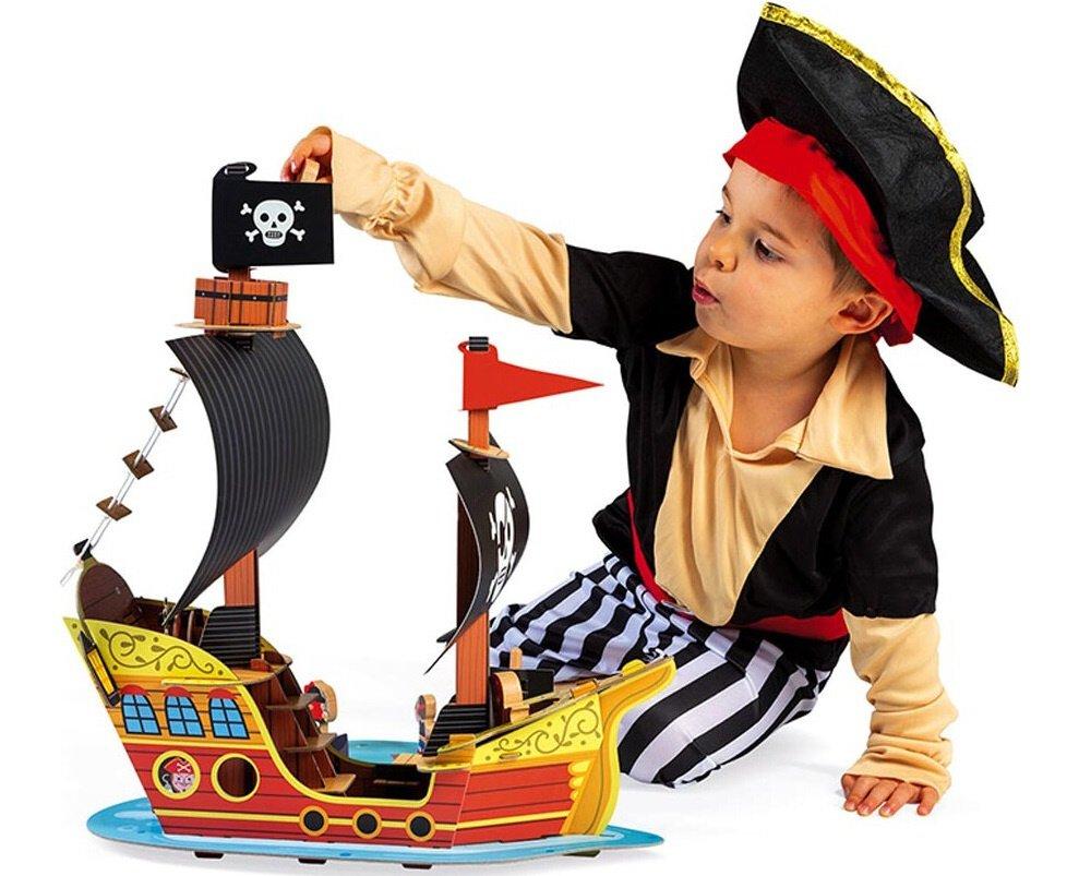 Игровой набор Janod Корабль пиратов 3D J08579 - фото 4 - id-p107158923