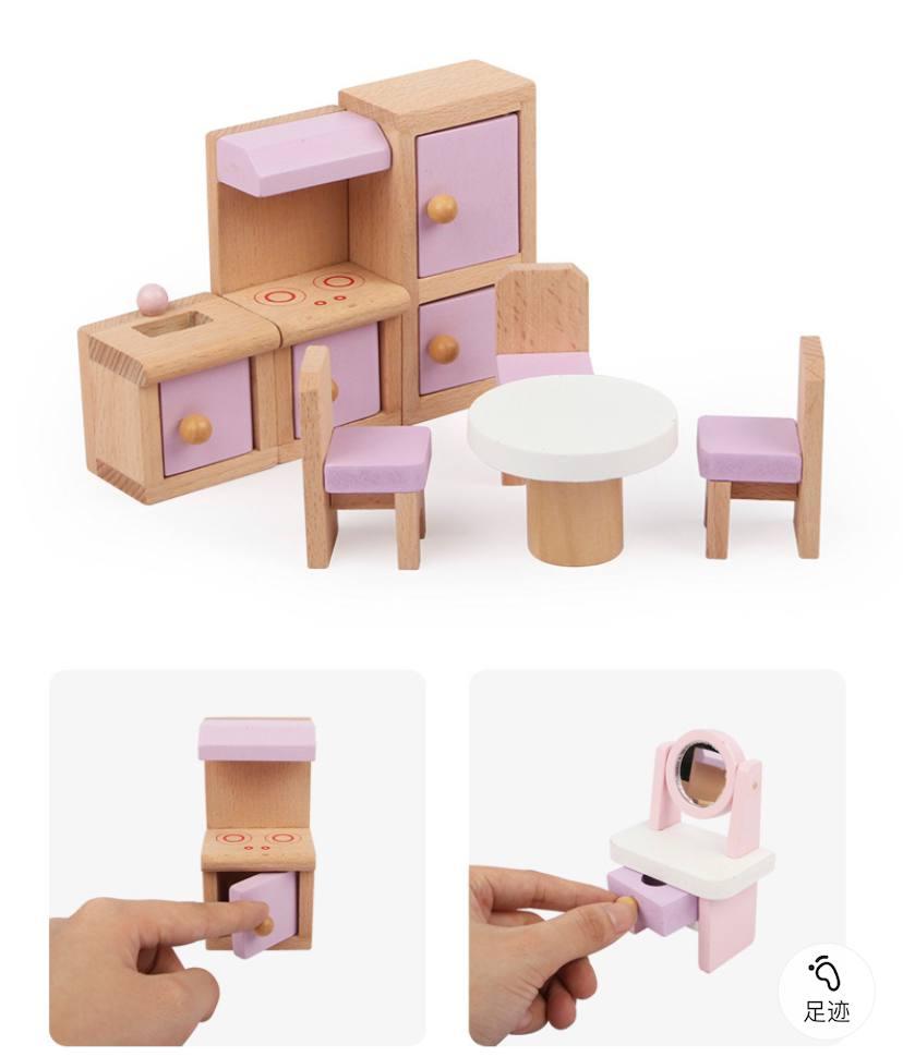 Кукольный домик с мебелью MSN19029 - фото 5 - id-p107159446