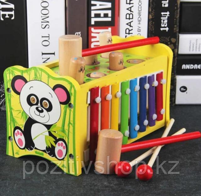 Детская стучалка забивалка ксилофон Панда