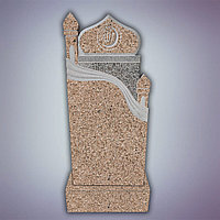 Памятник из Куртинского гранита, мусульманский, коричневый