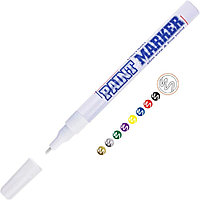 Маркер перманентный белый на масляной основе Paint