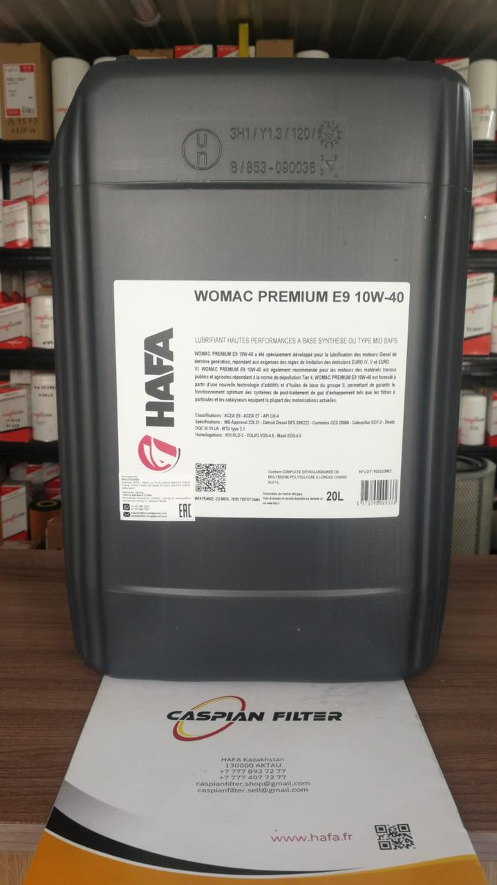 Моторное масло HAFA WOMAC PREMIUM E9 10W-40 (10w40) 20л.