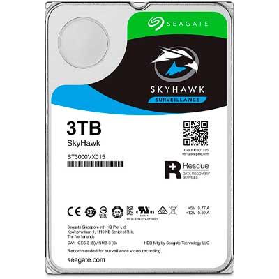 Seagate ST3000VX015 Жесткий диск для видеонаблюдения 3Tb SkyHawk SATA 6Gb/s 5400rpm 3.5" 256Mb