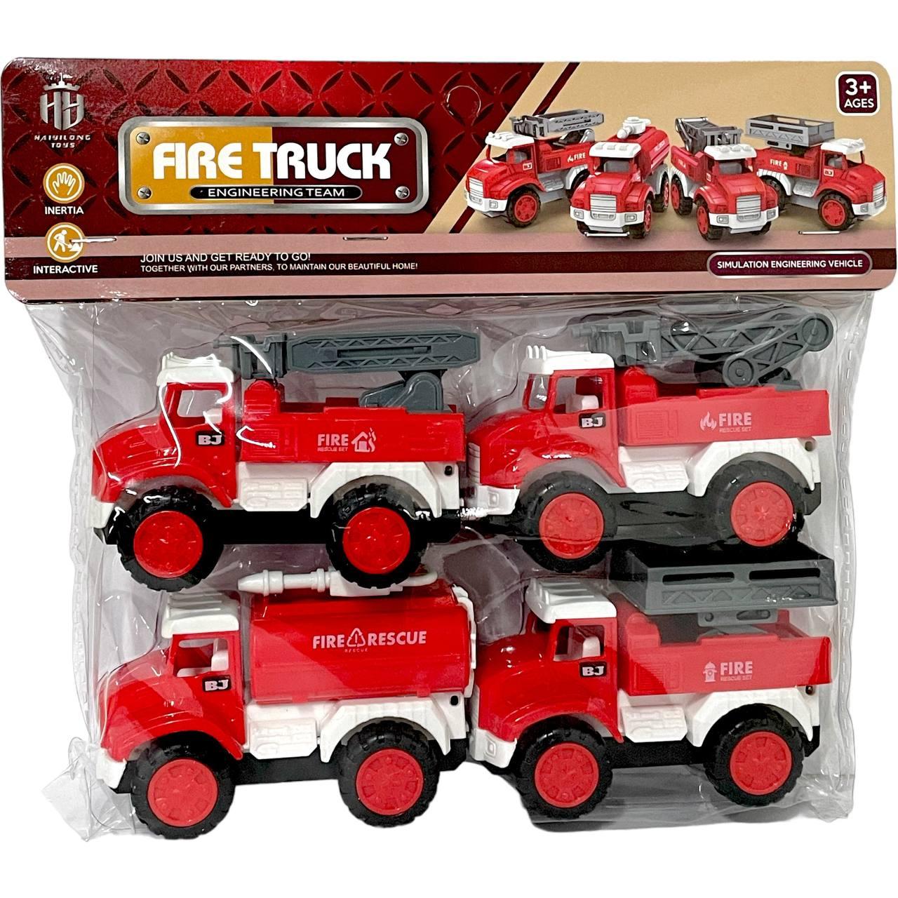 7756S-3A Пожарная машина 4в1 Fire Truck 22*21см - фото 2 - id-p107194446