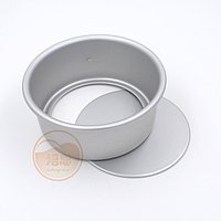 Глубокая круглая форма для торта с тиснением - съемное дно (анодированное) (SN5026)