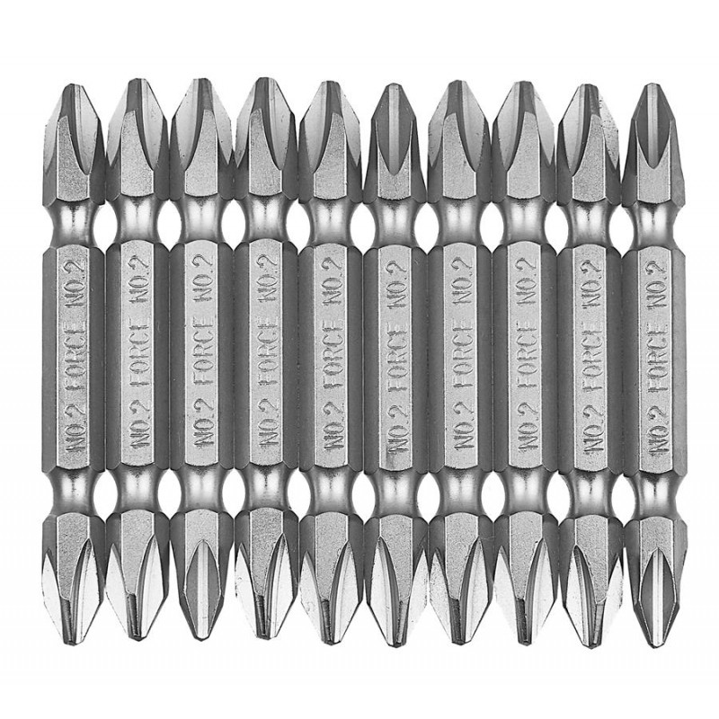 1/4" Набор бит-насадок на шуруповёрт Phillips  РН.2 (65мм) 10пр,, фото 1