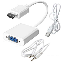 Разъем Ruichi HDMI (m)-VGA (f)+AUX Power