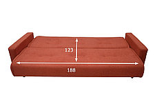 Диван-кровать Лира, красный, фото 2