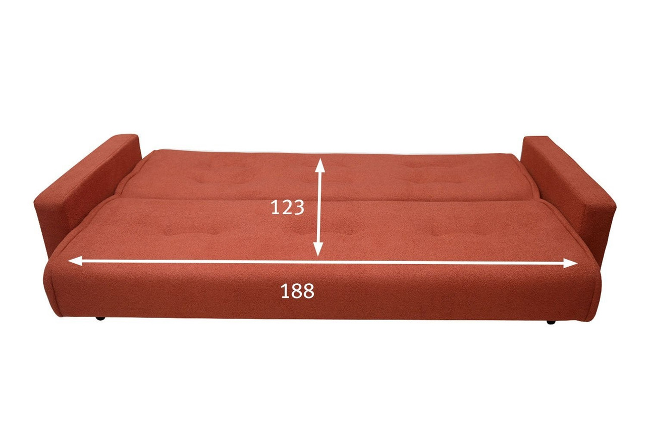Диван-кровать Лира, красный - фото 4 - id-p107194980