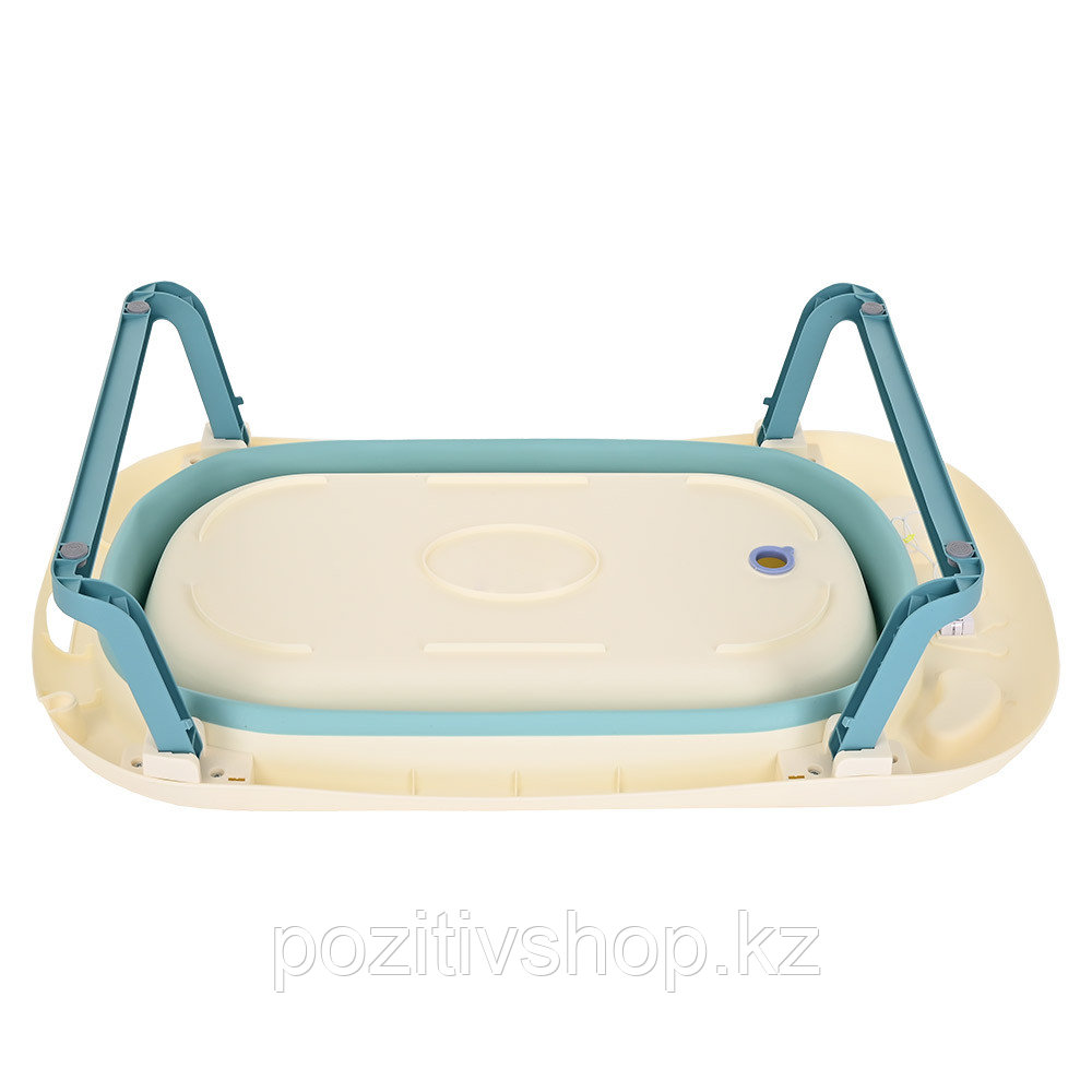 Детская ванна складная Pituso термометр 2023 Бирюза - фото 5 - id-p107195040