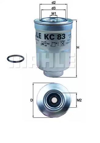 Фильтр топливный FILTRON PP 855 (KC 83D) - фото 1 - id-p106896278