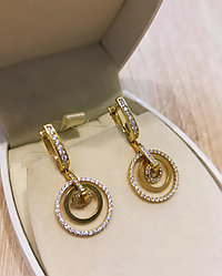 Серьги с цирконом