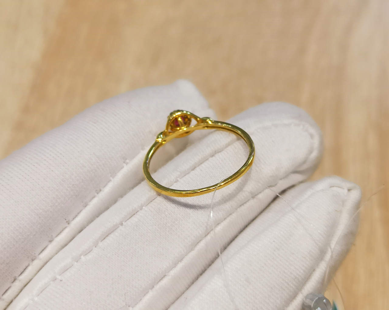Кольцо с бриллиантами, рубином- 16,5 р. ( пр. Абая 141 ) - фото 3 - id-p107195939
