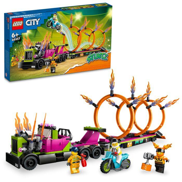 LEGO City 60357 Трюковый грузовик и огненное кольцо, конструктор ЛЕГО - фото 2 - id-p107195921