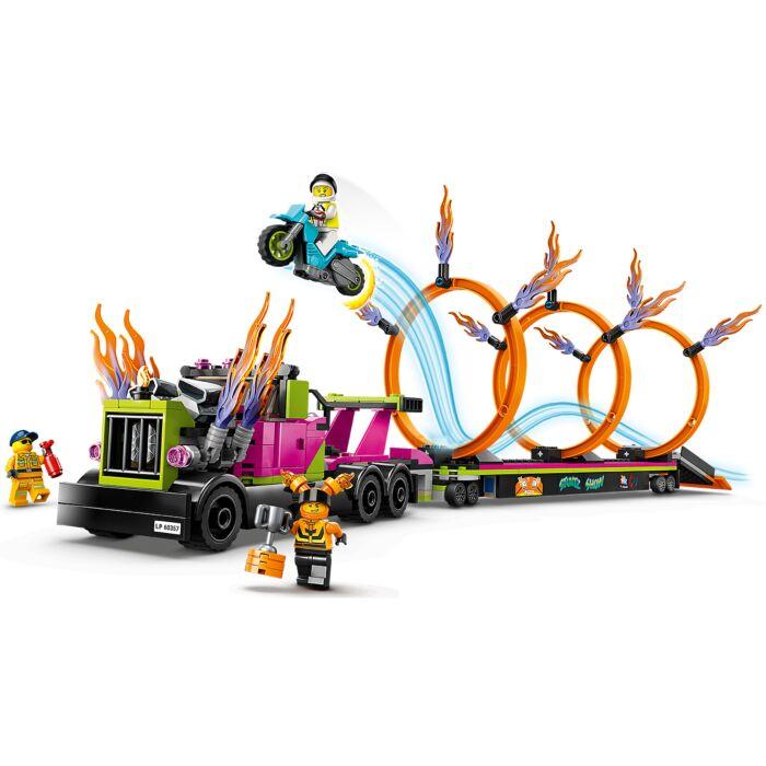 LEGO City 60357 Трюковый грузовик и огненное кольцо, конструктор ЛЕГО - фото 3 - id-p107195921
