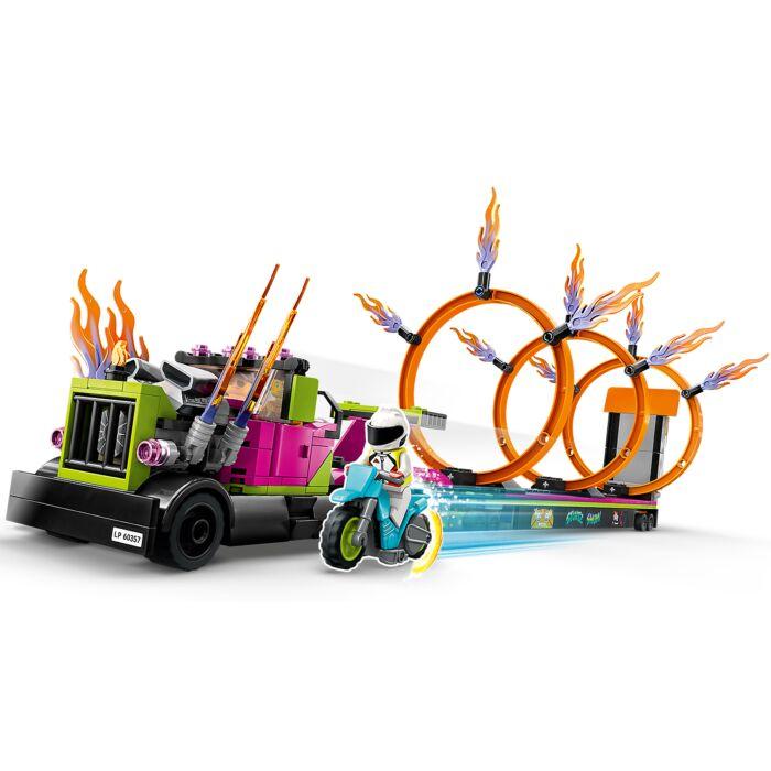 LEGO City 60357 Трюковый грузовик и огненное кольцо, конструктор ЛЕГО - фото 5 - id-p107195921