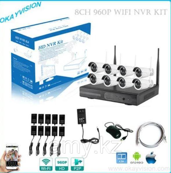 Набор из 8 камер видеонаблюдения WIFI Kit 5G - фото 2 - id-p107195944