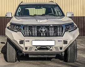 Передний силовой Алюминиевый бампер для TOYOTA LAND CRUISER PRADO 150 (2017-2023), фото 3