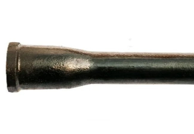 Труба чугунная D= 100 мм L= 6 м, марка: ВЧШГ, соединение: раструбное, покрытие: цементно-песчаное - фото 1 - id-p107197689