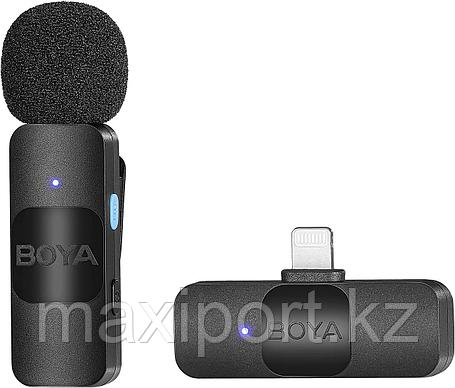 Оригинал Boya BY-V1 — беспроводной петличный микрофон для iPhone iPad Безнала НЕТ фискальный ЧЕК, фото 2