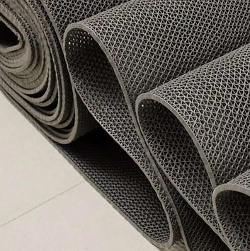 Рулонное противоскользящее покрытие Зиг-Заг Серый Синий 5 мм (0,9 м)