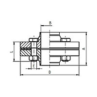 Фланцевое соединение PN 16 нержавеющее, комплект (20740) DIN 2633, AISI 304/AISI 316L