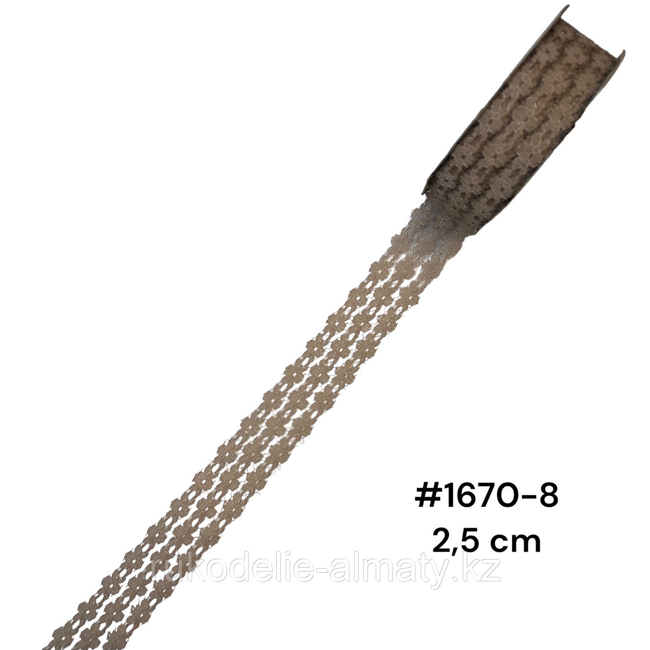 Кружево-гипюр в ленте ,ширина-25 мм бежевый - фото 1 - id-p107215005