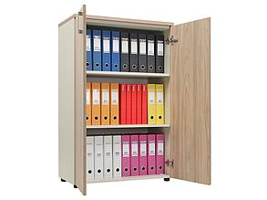 ШКАФ NW 1280 ЗАКРЫТЫЙ ВЯЗ НАТУРАЛЬНЫЙ / БЕЖЕВЫЙ