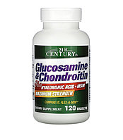 21 century глюкозамин, хондроитин, гиалуроновая кислота, мсм, 120 таблеток