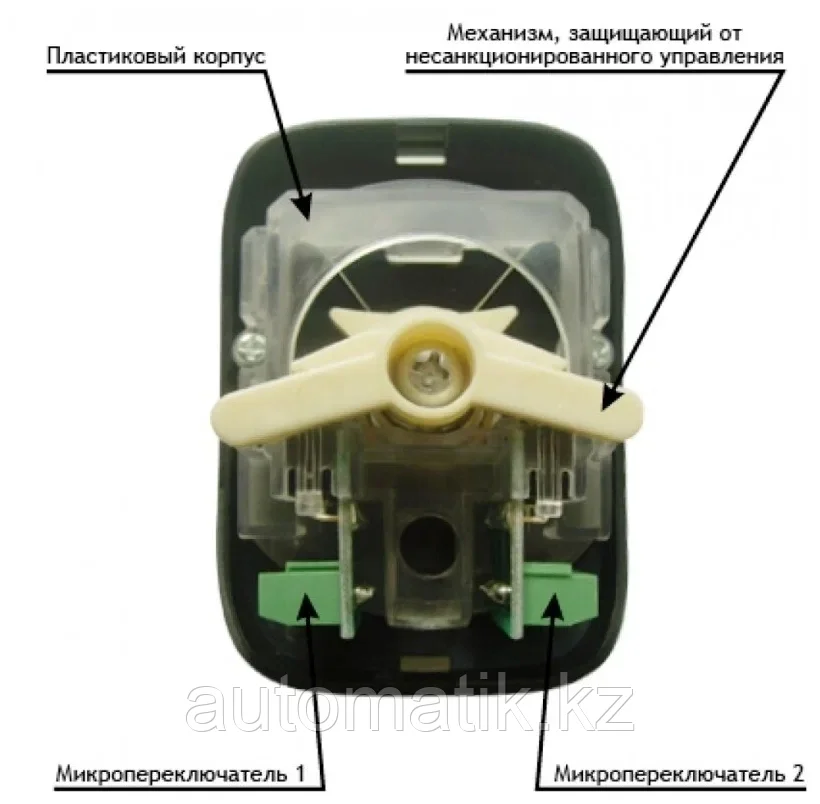 Выключатель SWK кнопка-ключ для рольставен (DOORHAN) - фото 5 - id-p107215643