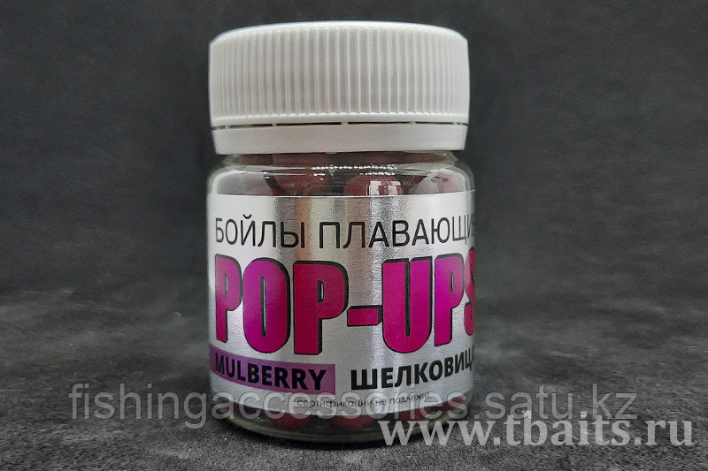 Бойлы плавающие POP-UPS Fluo 8мм Шелковица в банке 40мл Trubchevskii Baits (BS048) филетовый 99339 Россия - фото 1 - id-p107195215