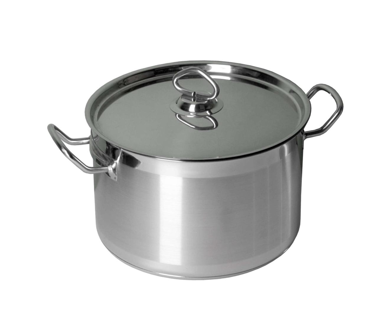 Кастрюля 7,0л нерж. d=25,5см тройное дно с крышк. индукция Resto (Китай) | 141