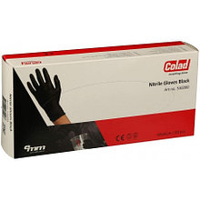 Одноразовые нитриловые перчатки Extra стойкие к растворителям Colad 60 штук черный цвет размер L (536002)