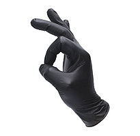 Одноразовые нитриловые перчатки Extra стойкие к растворителям Colad 60 штук черный цвет размер XL (536004)