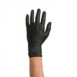 Одноразовые нитриловые перчатки Extra стойкие к растворителям Colad 60 штук черный цвет размер XL (536004), фото 3