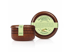 Крем для бритья Mondial BERGAMOTTO NEROLI с ароматом бергамота и нероли, деревянная чаша, 140 мл