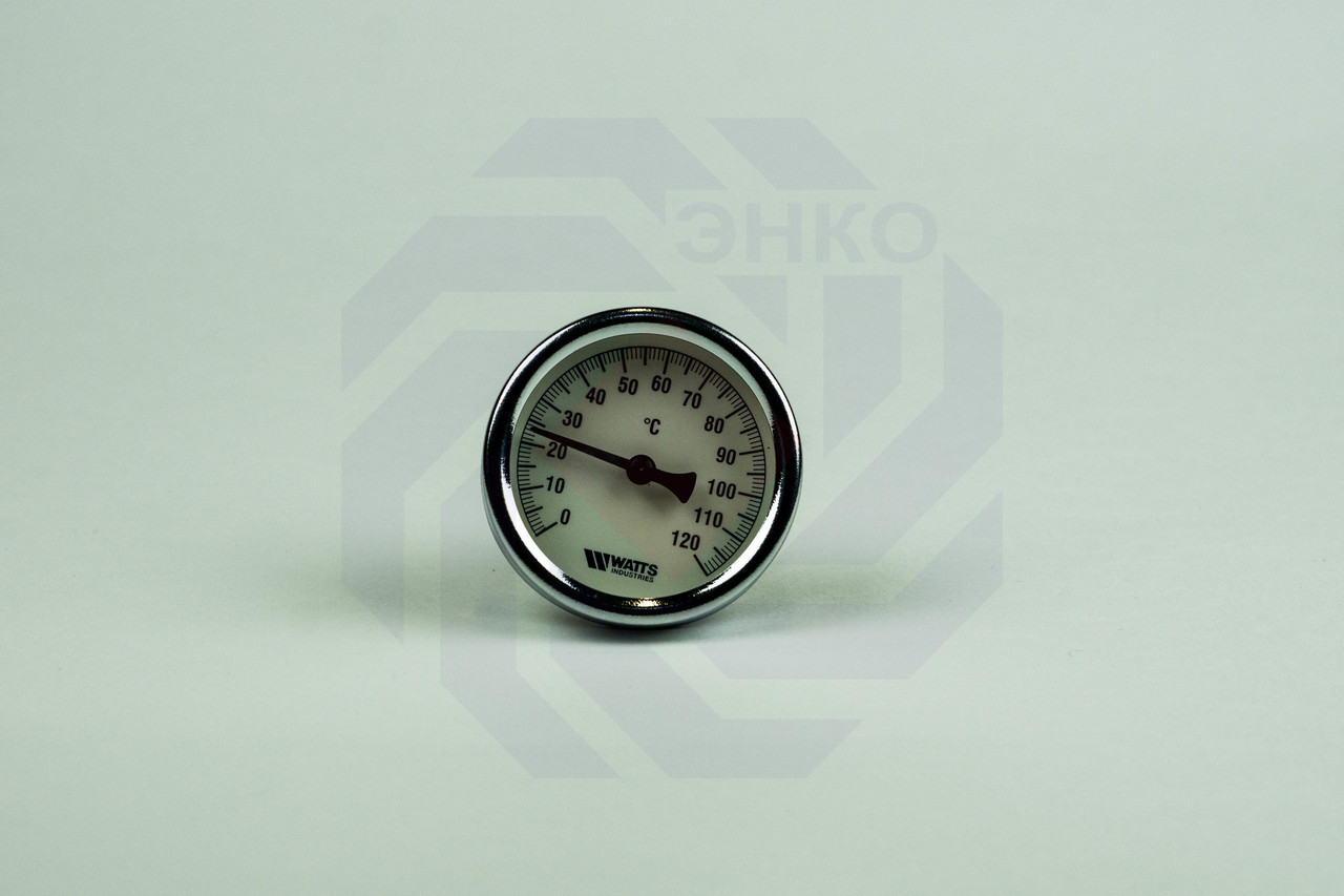 Термометр биметаллический аксиальный WATTS F+R801 SD 0-120 °С 63 мм ½"