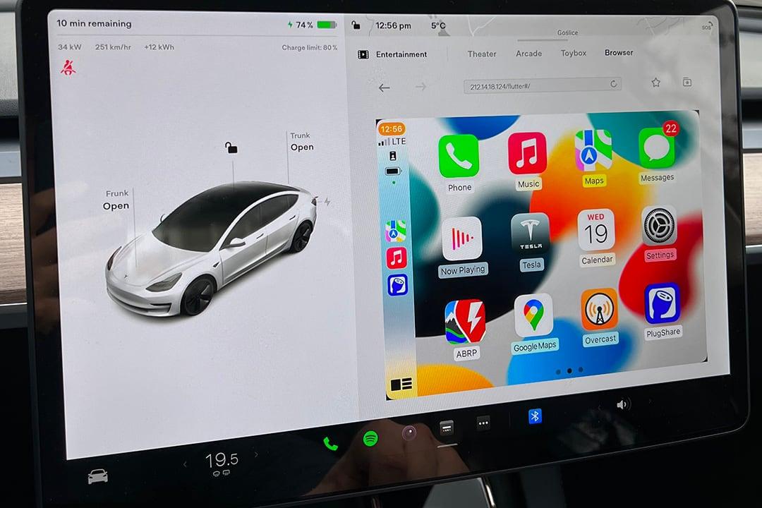 Tesla дисплейіне арналған сымсыз CarPlay - фото 2 - id-p107198283