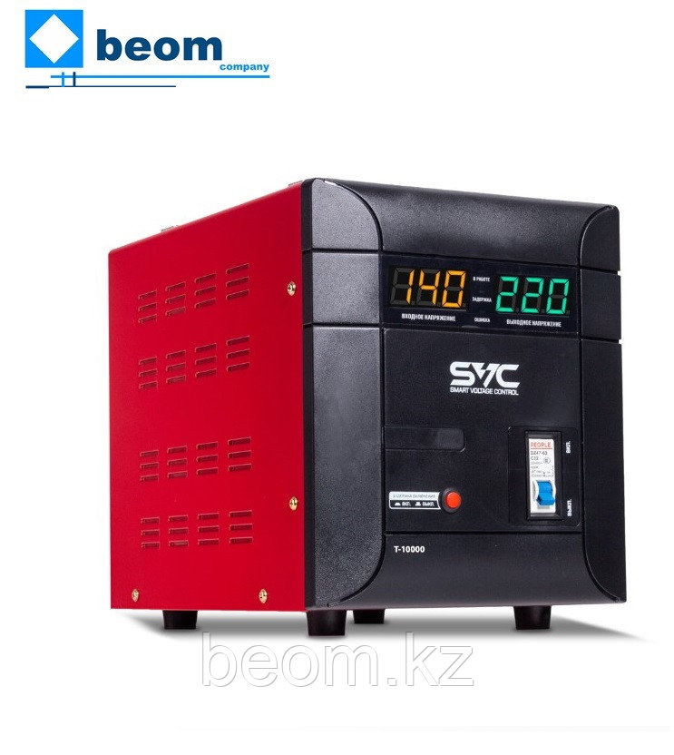 Стабилизатор релейный SVC T-10000 6000Вт /6 кВт - Диапазон работы 110-275В - фото 1 - id-p107217637