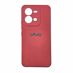 Чехол на Vivo V25 Fashion Case гель Малиновый