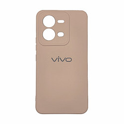 Чехол на Vivo V25 Fashion Case гель Бежевый