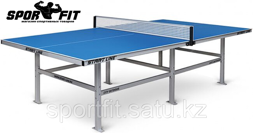 Теннисный стол Start line CITY с сеткой Outdoor 6 Blue - фото 1 - id-p107220541