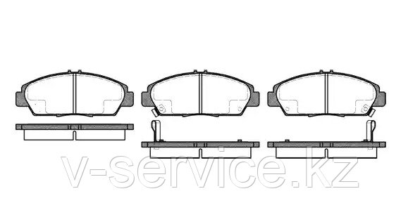 Тормозные колодки YOTO G-452(MD 5077M)(REMSA 406.00)