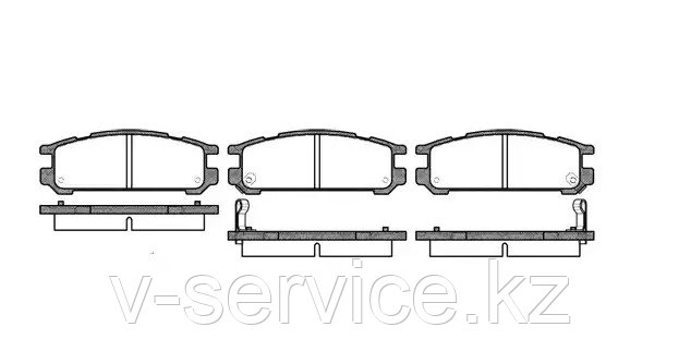 Тормозные колодки REMSA   342 02-AF