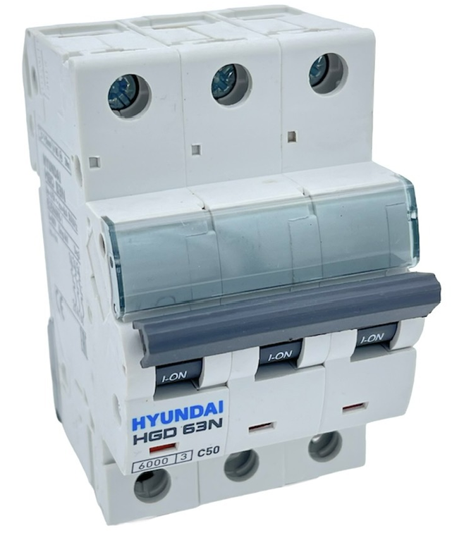 Автоматический выключатель HGD63-N 3PMCS0000C 00050 3P 50A 6kA