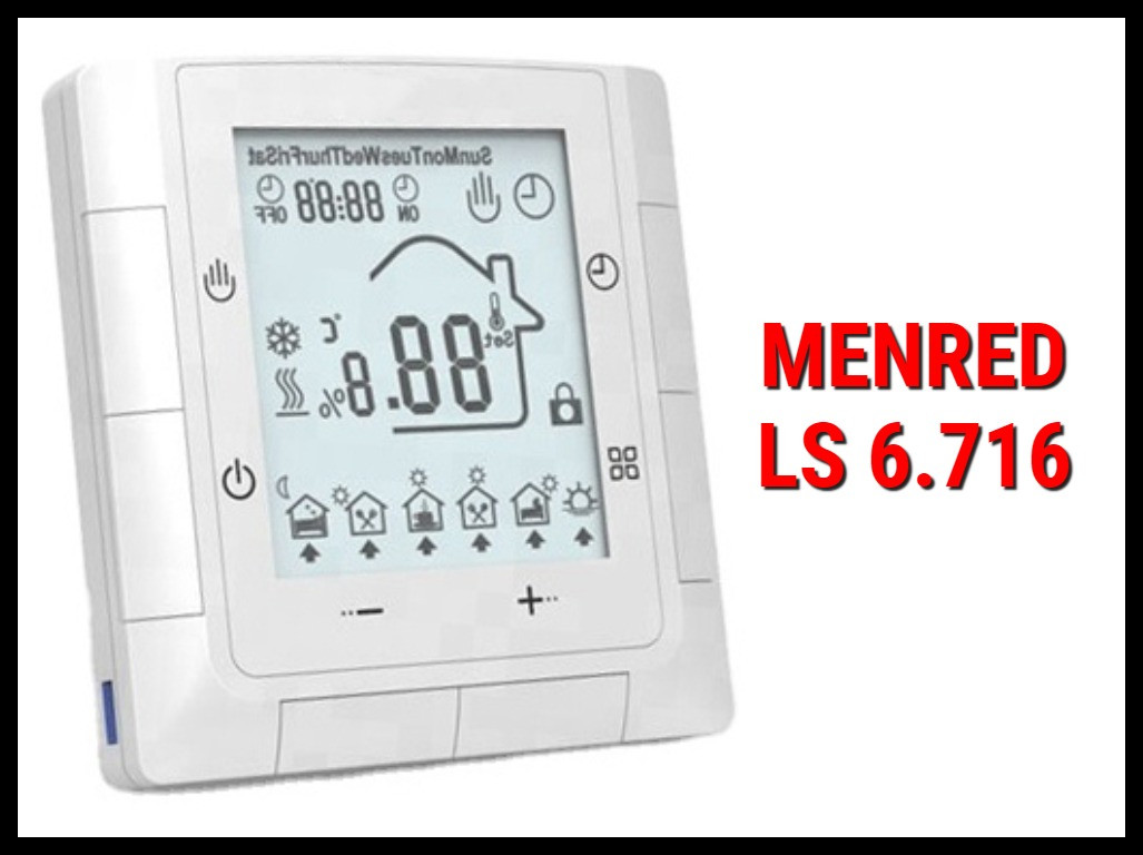 Терморегуляторы Menred для домашнего тёплого пола MENRED LS 6.716 - фото 1 - id-p107235115