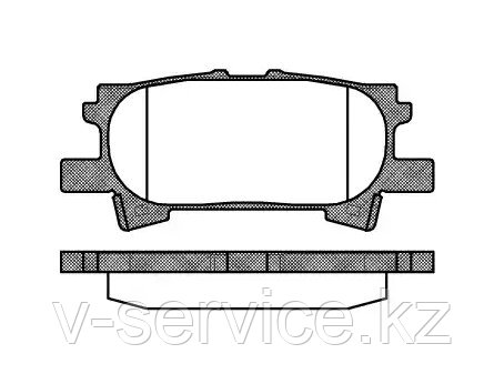 Тормозные колодки Hi-Q SP 1385 (REMSA 1040.00)