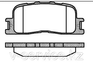 Тормозные колодки Hi-Q SP 2038 (REMSA 854.00)