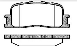 Тормозные колодки Hi-Q SP 2038 (REMSA 854.00)